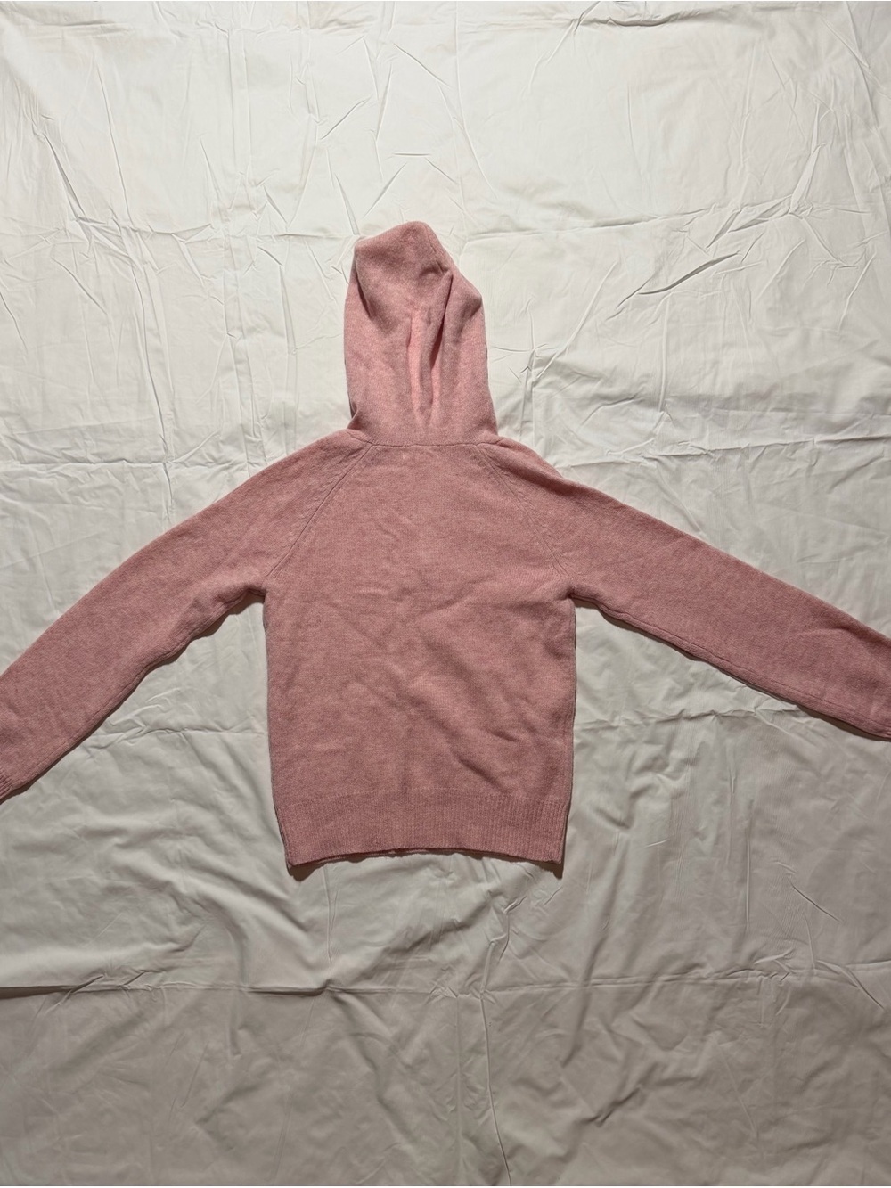 NWT Old Navy 100% Lambswool Pink Hooded Sweater Women’s Small - Picture 3 of 4